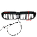 BMW 2023-2024 Série 3 G20 G21 320i/330i/M340i/318i/320d Calandre avant double ligne noire-4