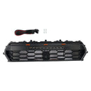 Griglia nera della griglia del paraurti anteriore Toyota Tacoma 2024-2026 con barra luminosa<lAMP>Luce LED-11