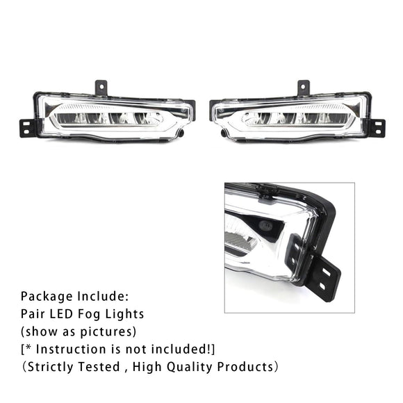 Paire de phares antibrouillard avant LED, pour BMW X3 G01 G08 X4 G02 2018 – 2019 63177412528