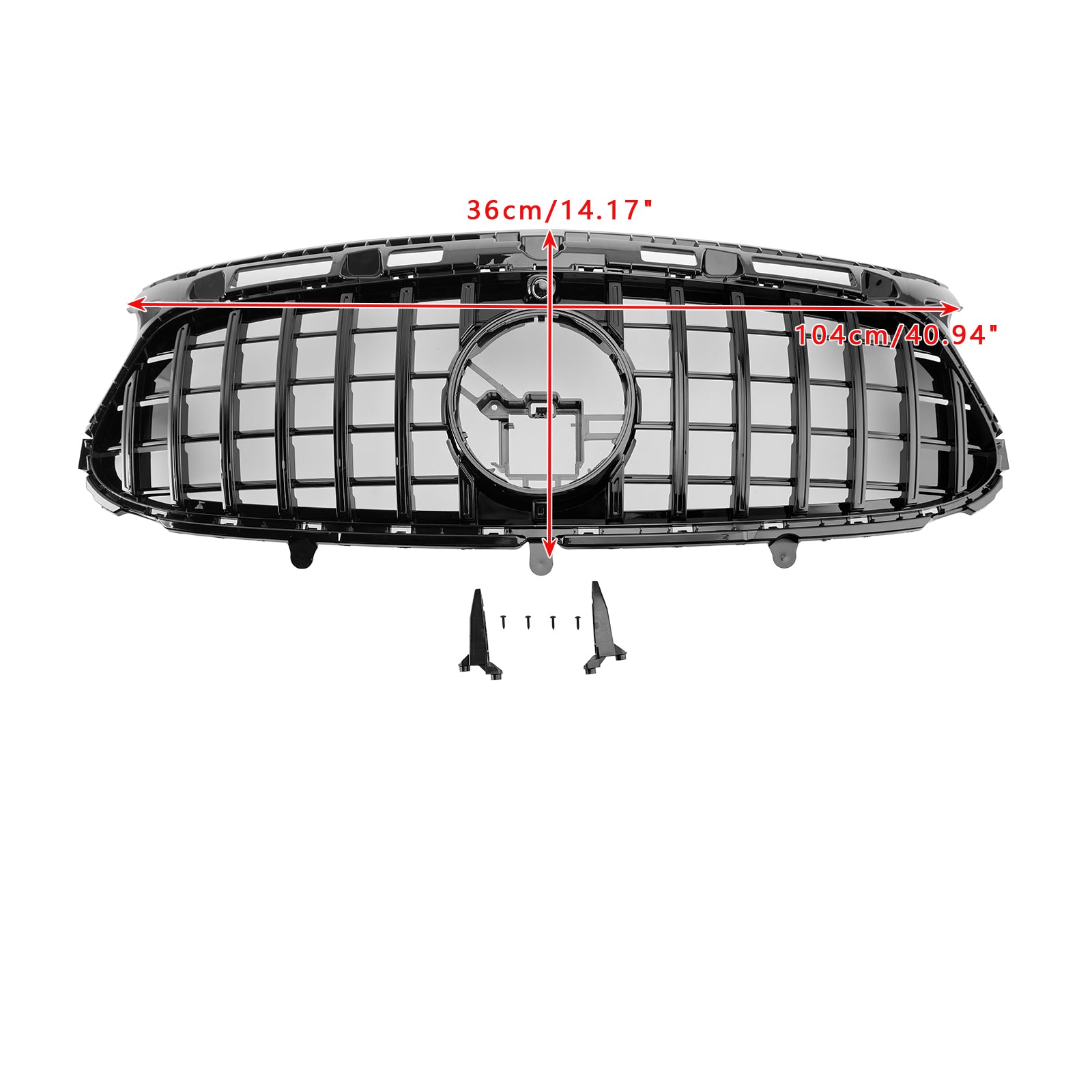 Grille de calandre de pare-chocs avant adaptée à Mercedes Benz Classe GLA H247 Deluxe 2020-2023 - 0