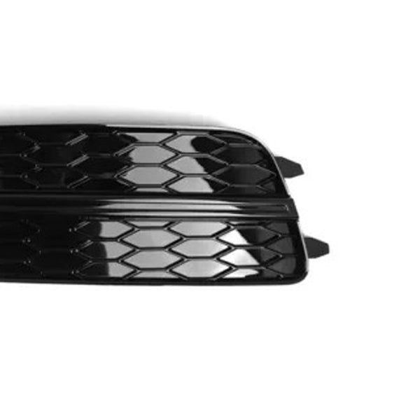Audi A6 C7 S-Line / S6 2012-2015 Front Bumper Lower Grille Fog Light Cover Black Grille 4G0807681D 4G0807682D