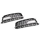 Audi A5 Sline/S5 2013-2016 2PCS mistvoorlicht zwart grill honingraat vervangend rooster-10