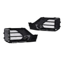 2016-2020 Audi Q2 Standard 2PCS Paraurti Anteriore Griglia Inferiore Fendinebbia Nero Griglia di Copertura 81A807681G 81A807682G-9