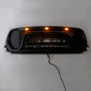 Dodge Ram 1500 2019-2024 Rebel Style Front Grill Black Front Bumper Honeycomb Upper Grille W/ LED-8