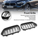 2018-2023 BMW X2 Series F39 sDrive18i/xDrive20i/sDrive20i/xDrive25e/M35i Grille de pare-chocs avant Grille noire brillante-7