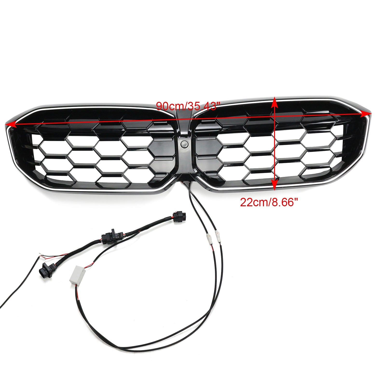 BMW 2023-2024 3 Series G20 G21 320i/330i/M340i/318i/320d Diamond Front Kidney Grille Gloss Black Grill