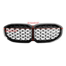 2019-2024 BMW 1 Series F40 118i 120i 116d 118d M135i Front Kidney Grill Diamond Gloss Black Grille-2