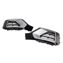 2016-2020 Audi Q2 Standard 2PCS Paraurti Anteriore Griglia Inferiore Fendinebbia Nero Griglia di Copertura 81A807681G 81A807682G-8