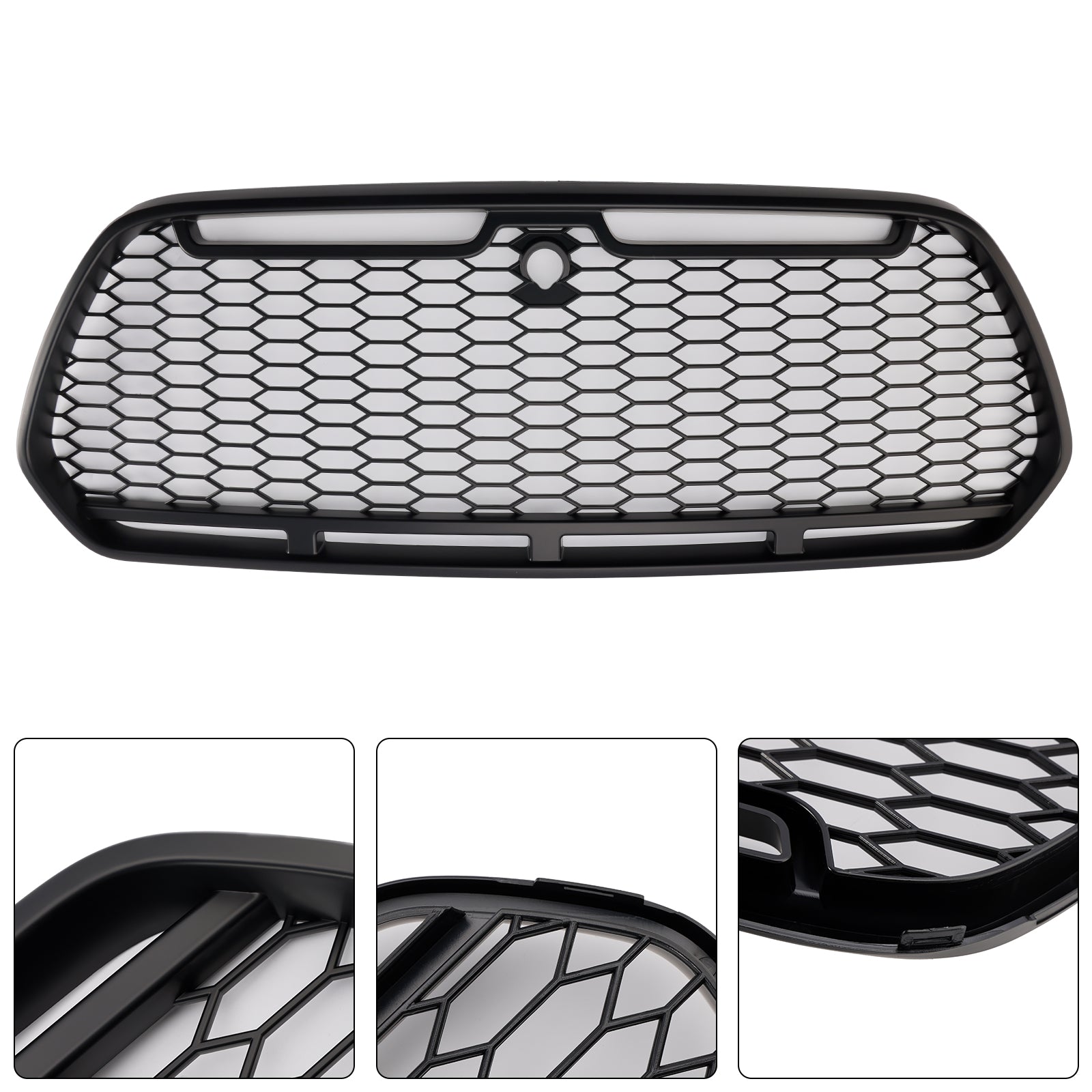 Matt Black Front Bumper Grill Grille Fit Ford Transit MK8 2015-2018 Raptor