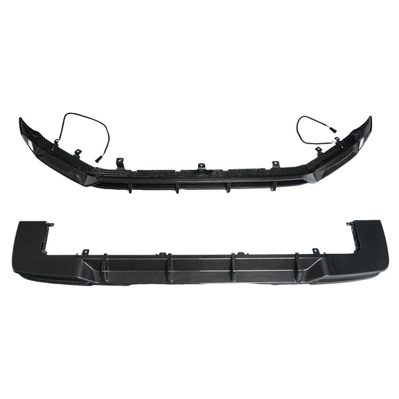 Dry Carbon Fiber Front Rear Bumper Diffuser Lip Fit Benz G-Class W465 2025-2026