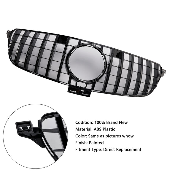 Grade dianteira estilo GT para Mercedes-Benz Classe GLE W166 2015-2018