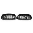 2013-2018 BMW X5 X6 X5M X6M xDrive35i/xDrive50i/xDrive40e/xDrive30d/M50d Front Kidney Gloss Black Grille-11