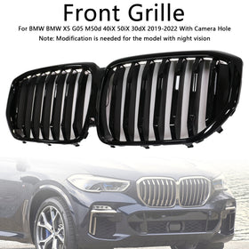 Grade dianteira preta brilhante em forma de rim para BMW X5 G05 2019-2022 M-Performance - 0