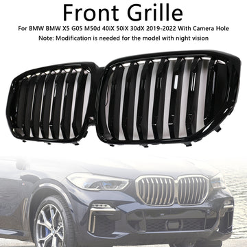 Grade dianteira preta brilhante em forma de rim para BMW X5 G05 2019-2022 M-Performance - 0