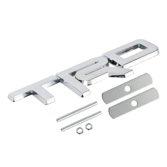 Zilverchroom TRD Grille Badge-embleem voor Tacoma Tundra 4Runner