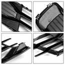 Audi A6 C7 2015-2016 4G0807647T94 4G0807648T94 2PCS Front Bumper Foglight Cover Grill Black Chrome-7