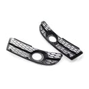 2005-2008 audi a4 s-line/s4 b7 favo de mel grade de luz de nevoeiro amortecedor dianteiro inferior grill preto capa 8e0807681f 8e0807682f-6