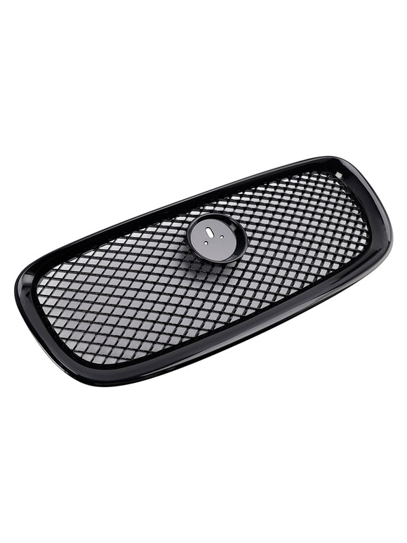 Rejilla de parachoques delantero estilo XF-R compatible con Jaguar XF 2012-2015 negro brillante