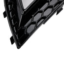Audi A4 B8.5 2013-2016 standaard voorbumper glanzend zwart mistlamprooster vervangingsafdekking grill-7