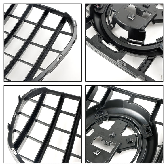 Mercedes Benz Clase GLS X167 GLS450/580 GT 2020-2023 Rejilla de parachoques delantero Parrilla negra estilo GT