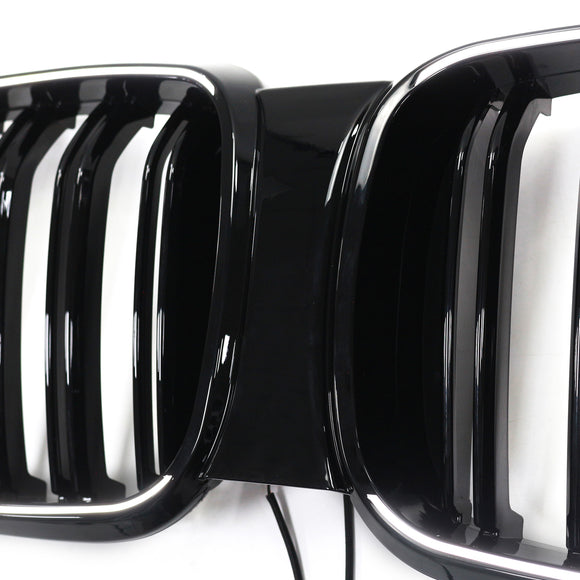 Grade dianteira de malha de rim adequada para BMW X4 G02 X3 G01 G08 2018-2021 pré LCI