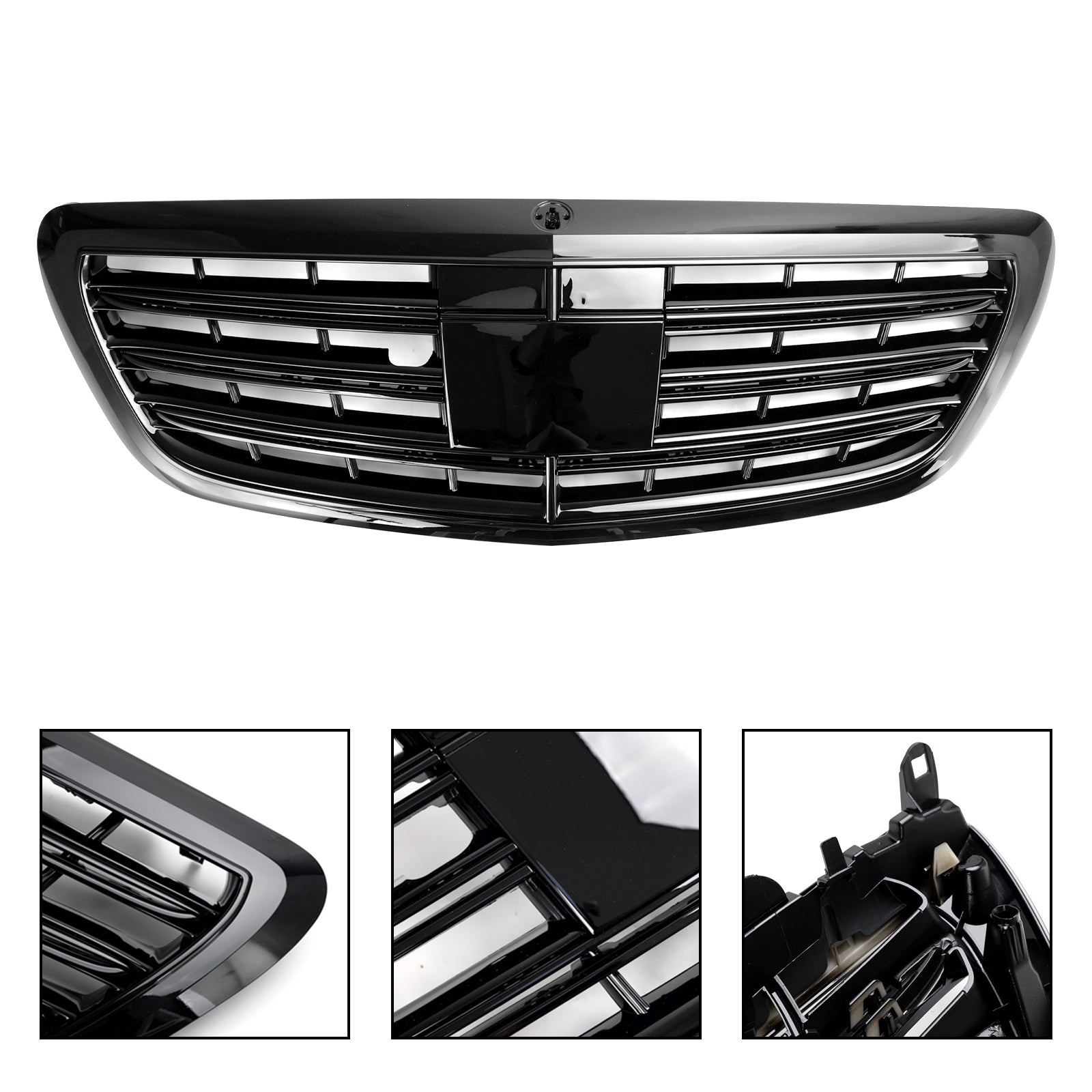 Mercedes-Benz 2014-2020 S-class W222 S400 S450 S500 S550 S560 S580 S600 S650 S680 Front Grill Black Grille