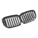 Black Front Bumper Grille Grill Fit BMW G05 LCI X5 2024+ Single Line W/LED-3