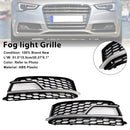 Audi A5 Sline/S5 2013-2016 2PCS mistvoorlicht zwart grill honingraat vervangend rooster-4