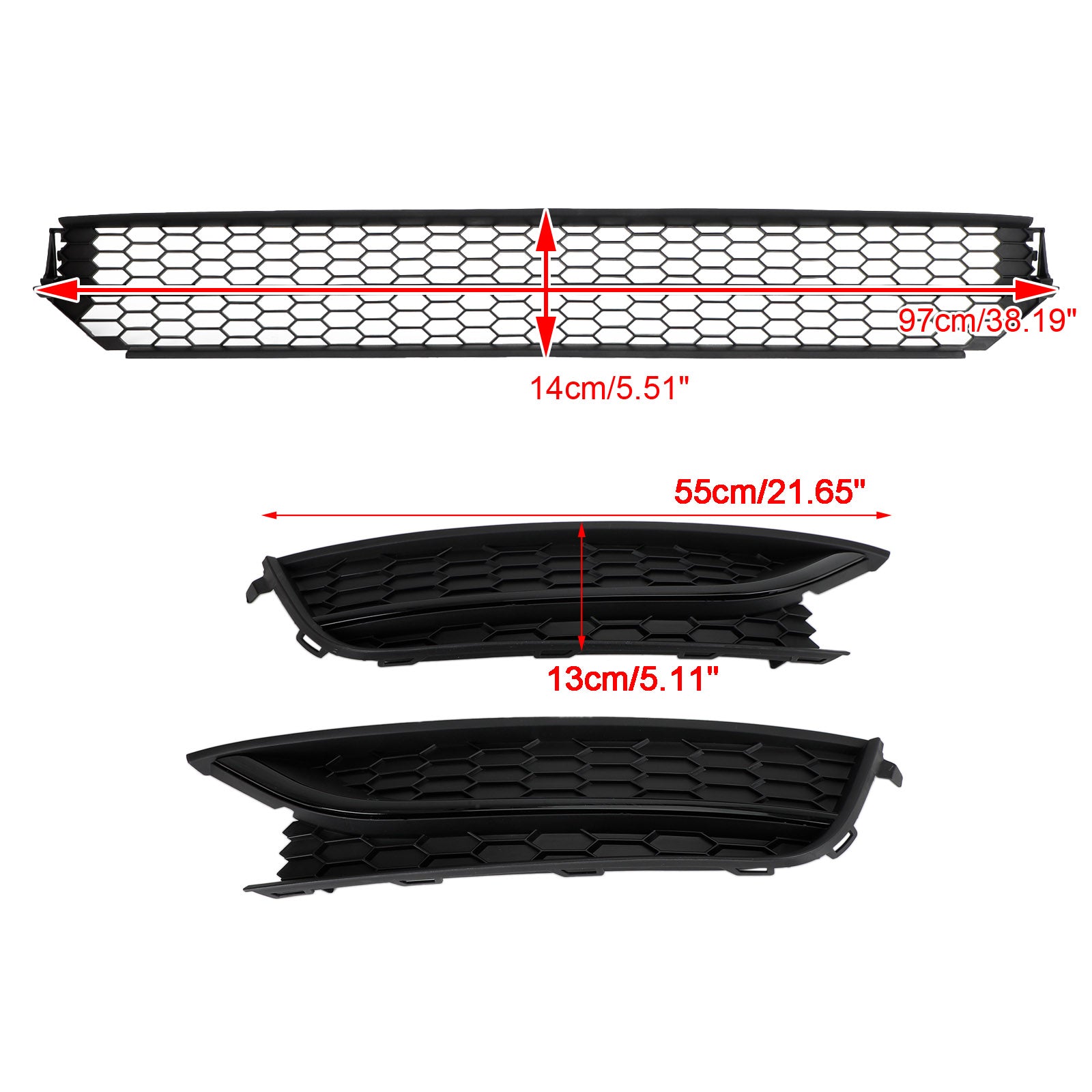 Volkswagen 2012-2015 Passat 5618536779B9 Pare-chocs avant Grille inférieure Grille antibrouillard