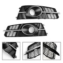2015-2018 Audi A6 Sline / S6 C7 Fog Light Grille Front Bumper Lower Black Chrome Grill Cover 4G0807681AG 4G0807682AG-6