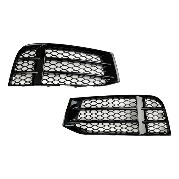 Audi RS5 2010-2016 Front Bumper Lower Grille Honeycomb Fog Light Cover Grill 8T0807681F 8T0807682F