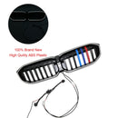 BMW 2023-2024 Série 3 G20 G21 320i/330i/M340i/318i/320d Calandre avant en maille noire brillante-10