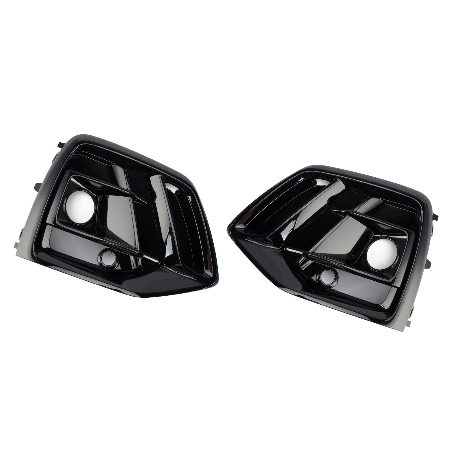 Audi Q5 S Line/SQ5 2021-2025 Cubierta de parrilla de lámpara antiniebla delantera negra