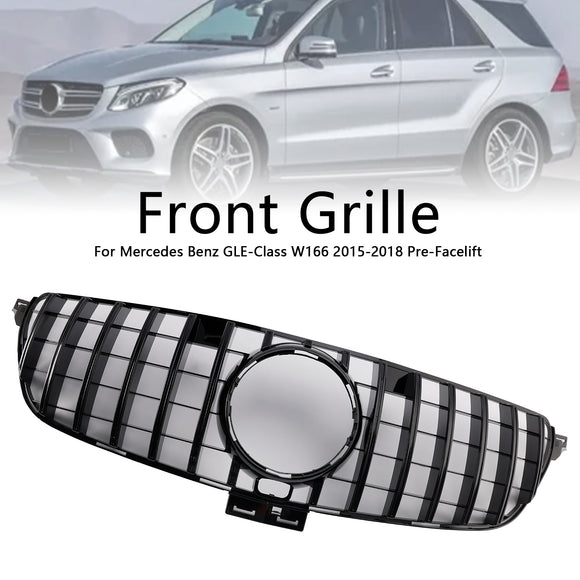 Grade dianteira estilo GT para Mercedes-Benz Classe GLE W166 2015-2018