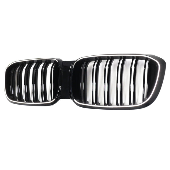 Grade dianteira de malha de rim adequada para BMW X4 G02 X3 G01 G08 2018-2021 pré LCI