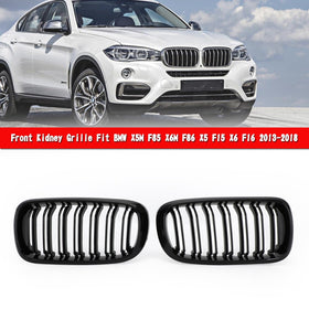 BMW 2015-2018 X6 F16 xDrive35i/xDrive50i/xDrive30d/M50d/xDrive40d double calandre avant noire brillante