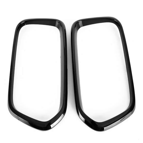 2018-2023 BMW X2 F39 sDrive18i/xDrive20i/sDrive20i/xDrive25e/M35i Embellecedor de cubierta de marco de parrilla de parachoques delantero negro brillante