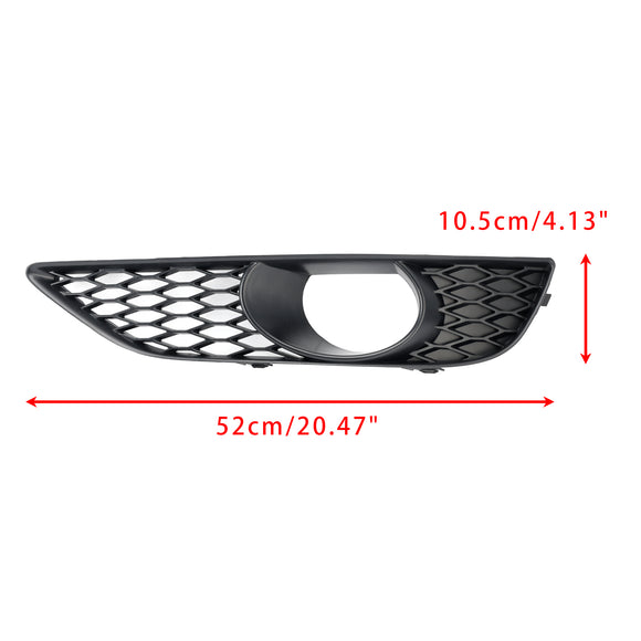 Audi Q7 Sline 2010-2015 2 STUKS Voorbumper Mistlamp Grill Onderste Grille Cover Zwart