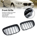 2009-2017 BMW Serie 5 GT F07 535i GT/550i GT/528i GT/540i GT Parrilla frontal tipo riñón Parrilla negra brillante-3