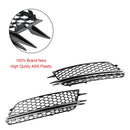 Audi 2012-2015 A6 C7 2PCS Front Fog Light Cover Bezel Bumper Honeycomb Chrome Trim Grille-9