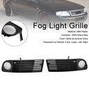 Audi A6 C5 1998-2001 2PCS Front Lower Bumper Grill Fog Light Cover Grille-4