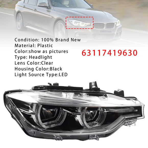 Right LED Headlight 63117419630 For BMW 3 Series F30 F31 2016-2019