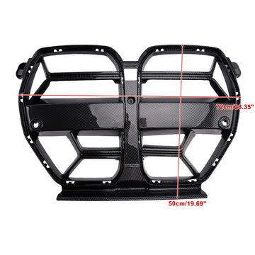 CSL Style Front Bumper Grill Grille Fit BMW M3 G80 M4 G82 2021-2026 Gloss Black - 0
