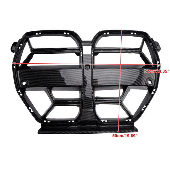CSL Style Front Bumper Grill Grille Fit BMW M3 G80 M4 G82 2021-2026 Gloss Black