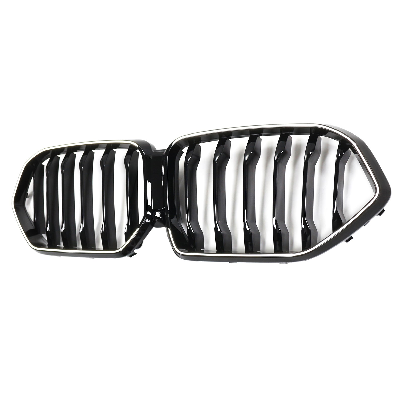 Black Front Bumper Grille Grill Fit BMW X6 G06 M50i 2020-2022 W/Camera Hole