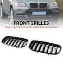 BMW 2007-2014 X6 E71 51137157687 51137305589 Grille de calandre de pare-chocs avant noir brillant-7