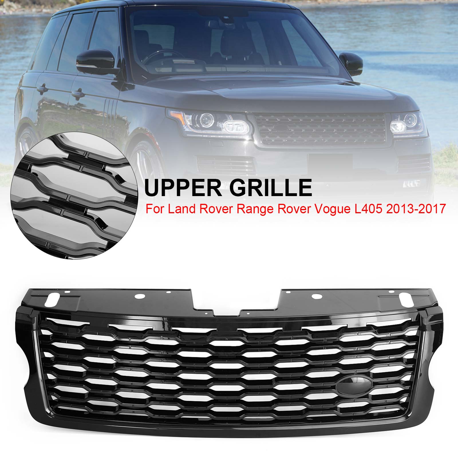 Remplacement de la grille supérieure du pare-chocs avant du Land Rover 2013-2017 Range Rover Vogue L405