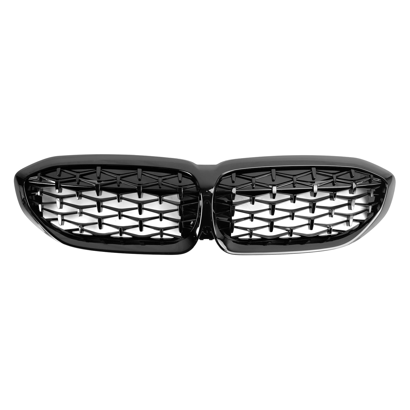 Parrilla de riñón negra con diseño de diamante para BMW Serie 3 G20 320i/330i/320d/M340i/318i/330e 2019-2022