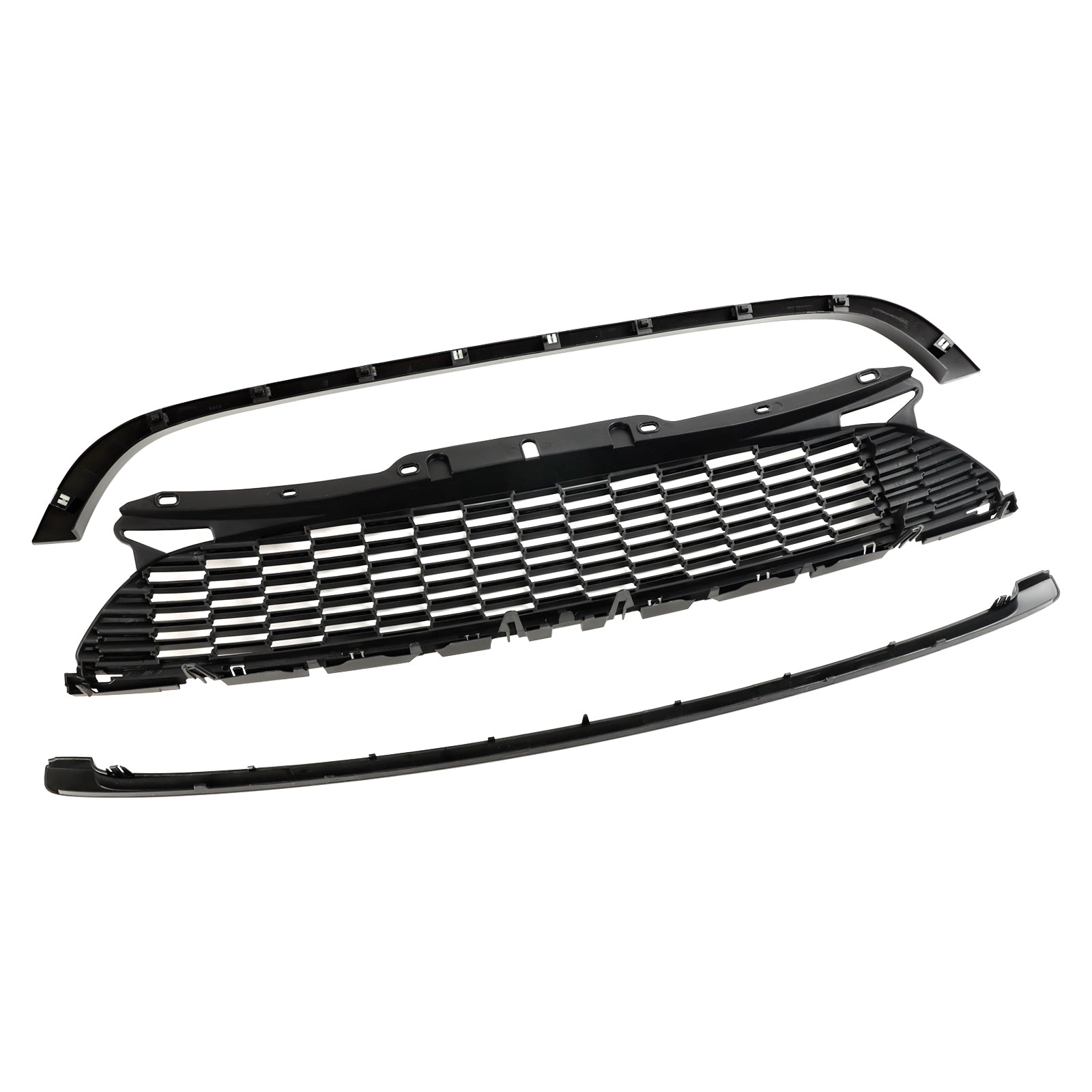 2008-2014 Mini R55 Cooper S & JCW 5-Door Estate 3PCS Gloss Black Front Grille Grill