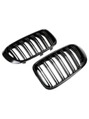 2014-2017 BMW X3 F25 xDrive28i/xDrive35i/sDrive18d/xDrive20d/xDrive30d Front Bumper Kidney Grille Gloss Black Grill-15